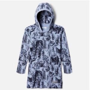 Columbia Lodge Youth Hooded Printed Tunic Top MEDIUM 10/12 kids NWT